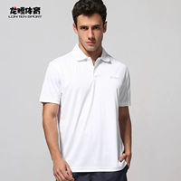 Li Ning Áo sơ mi tay ngắn nam mùa hè Áo thun mới Áo thun thoải mái khô Đơn giản Áo nam APLN267 - Áo phông thể thao áo ba lỗ tanktop nam