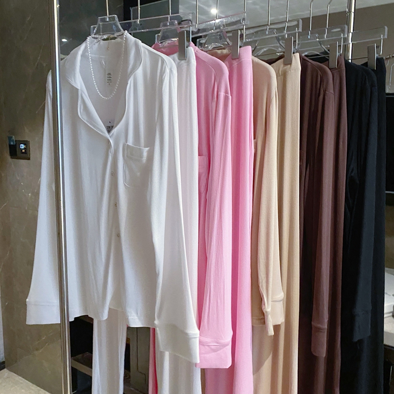 Limited Edition Luxury~ Kim Kardashian Style Modal Pajama Set for Women, Spring, Summer, Autumn, Long-Sleeved, Long Pants, Loungewear Limited Edition Luxury~ Kim Kardashian Style Modal Pajama Set for Women, Spring, Summer, Autumn, Long-Sleeved, Long Pants, Loungewear