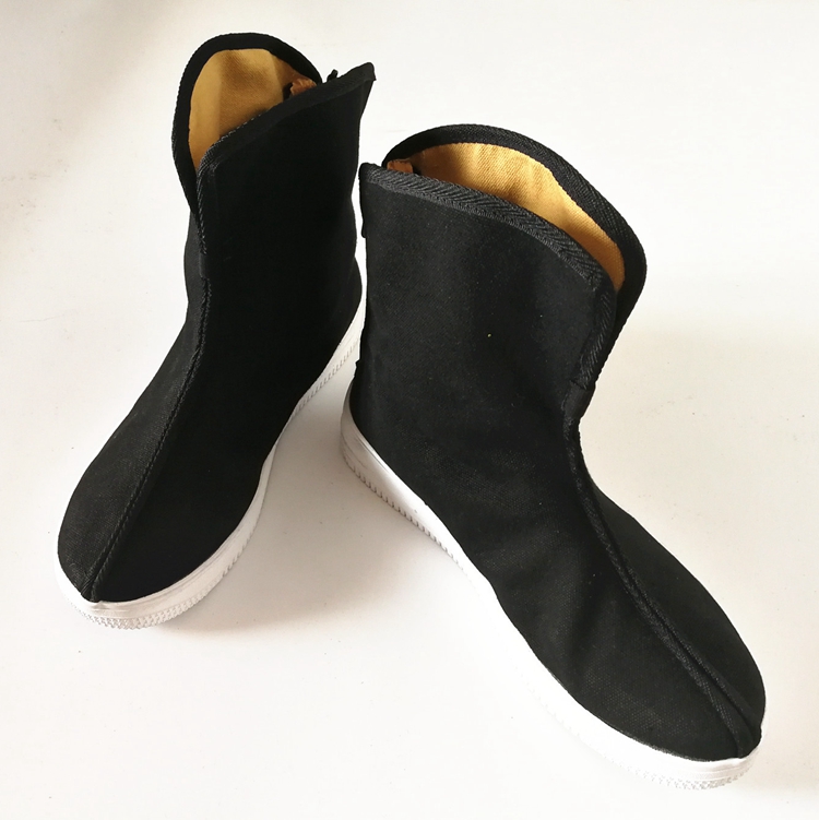 Giày cao cổ Bắc Kinh Ma dài bốt lúng túng Hanfu cải tiến giày vải Trung Quốc phong cách giày nam chính thức khởi động mắt cá chân ủng Zen giầy golf