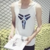 Summer Slim phiên bản Hàn Quốc của áo thun cotton bó sát không tay Kobe in áo nba bóng rổ quần áo thể thao nam - Áo vest cotton áo khoác đông nam Áo vest cotton