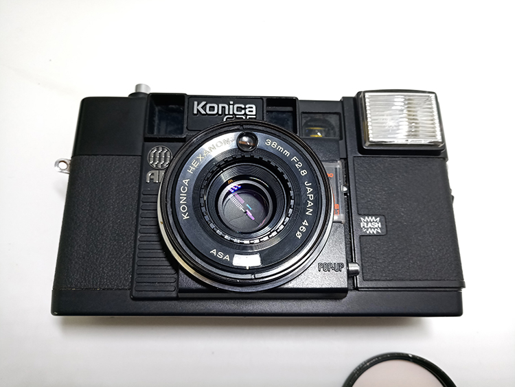 KONICA Konica C35EF 3D J AF MF phim phim cố định focus đánh lừa rangefinder camera (với mẫu