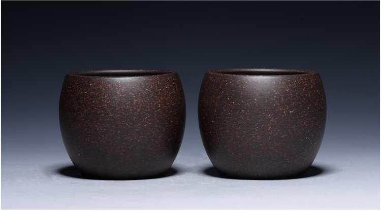 Bộ tách trà Yi Zisha Cup Cup Vàng Đen Sand Zhu Mu Cup Cup Cup nhỏ Kung Fu Tea Cup Cup Master - Trà sứ bình pha trà lock&lock