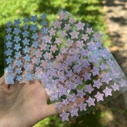 Bochuangke Star Acne Patch New Model for Students Cute Hydrocolloid Scar Covering Acne Patch Glitter Sequins Colorful Acne Patch