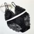 Sexy ren đỏ cạnh siêu mỏng không có vòng thép đồ lót gợi cảm phù hợp với nữ tam giác cup bra bra cap bikini đi biển đẹp Bộ đồ lót