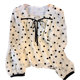 Large size fat mm square collar polka dot chiffon shirt 2023 spring new temperament reducing age and thinning all-match belly cover top