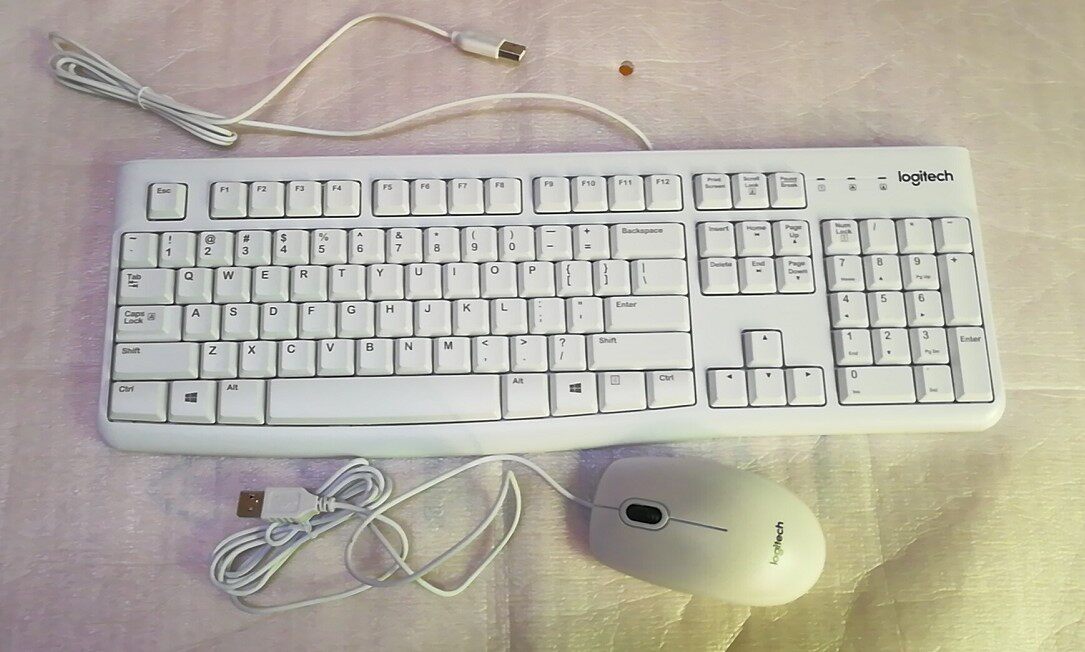 Rotech K120 Keyboard Wired Keyboard Rotech M-U0026 Wired USB Mouse White Limited