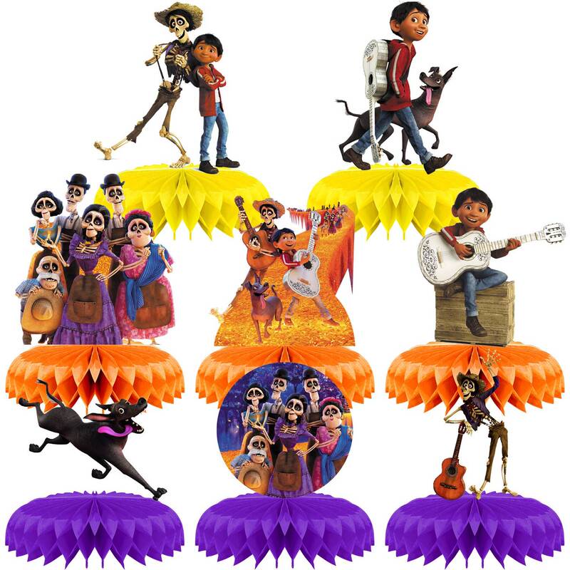 Coco Children's Mexican Day of the Dead Party Decoration Supplies Honeycomb Ornaments Halloween Decorations Coco Children's Mexican Day of the Dead Party Decoration Supplies Honeycomb Ornaments Halloween Decorations