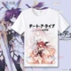 Date A Live Tokisaki Kakuzo Kotori Toka Shitono anime quần áo ngắn tay mùa hè - Áo phông ngắn