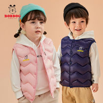 Babubean childrens down cotton clothing waistcoat for children and men and women Warm Cartoon cotton Short vest liner