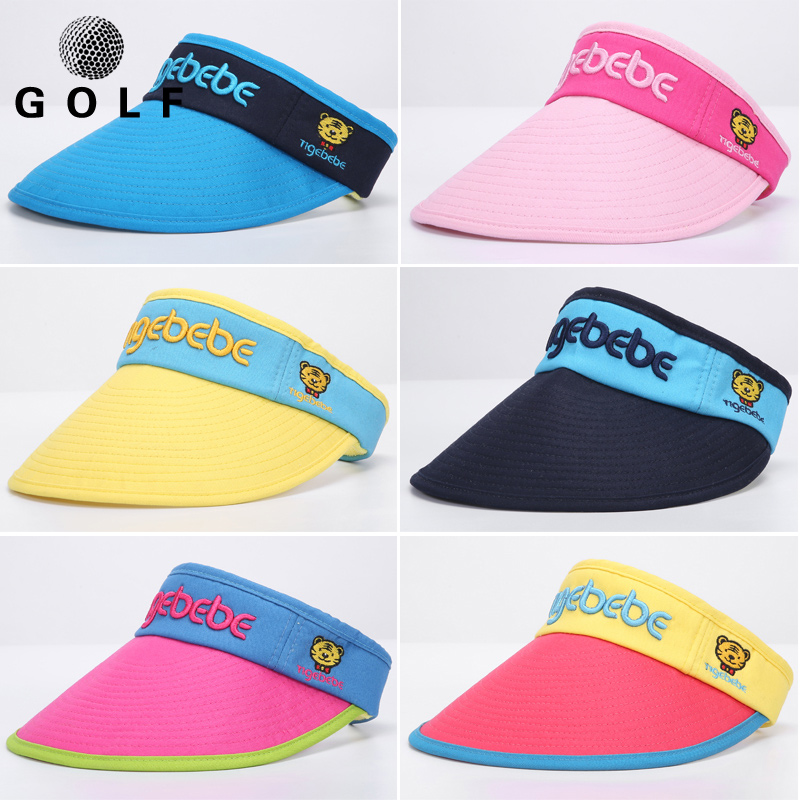 Golf children's ball hat boys and girls golf children's ball cap juvenile cap children sweat-absorbing breathable cap