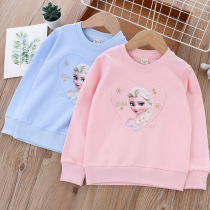 Princess Aisha Childrens Clothing Childrens Sweater Spring and Autumn Clothing Girls Clothes Round Cartoon Clothes for Children