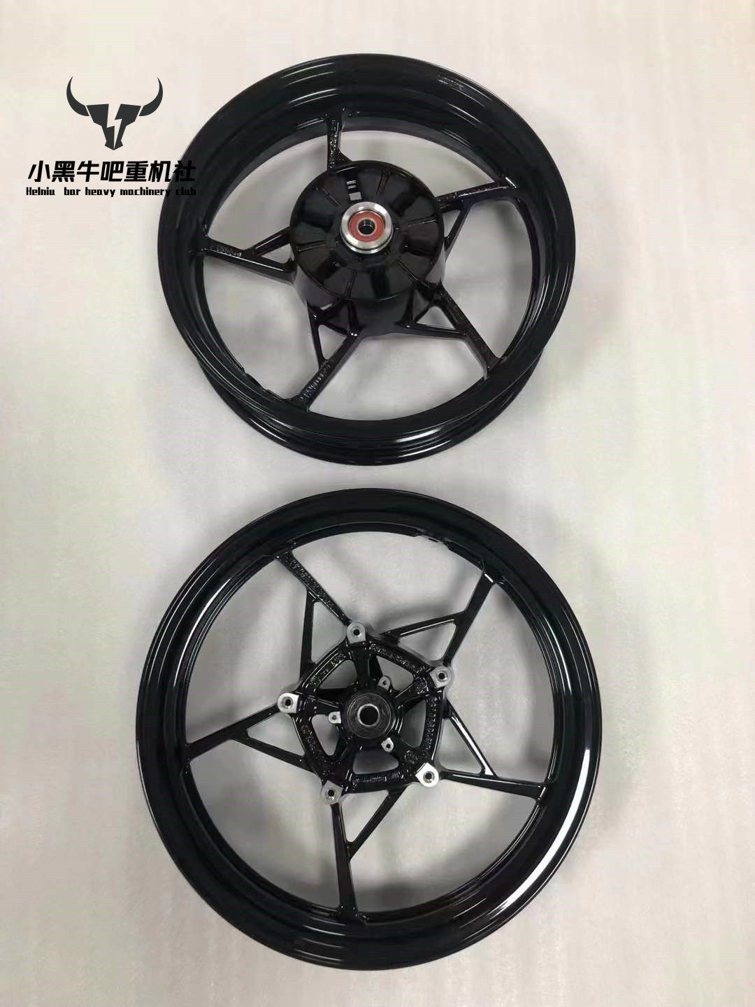 Applicable Motorcycle Kawasaki NINJA400 ninja 400 front and rear hub assembly rim steel ring-Taobao