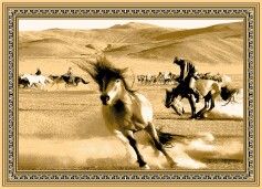 Mongolia's Ulana Custodian Tapestries 2mx1m