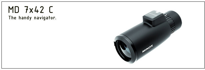 Germany's Merlot MINOX new small monocular MD7x42 with compass cross line