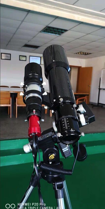 EXPLORE SCIENTIFIC ED80CF Carbon Fiber Tube Set with HEQ5 PRO Equator from the United States