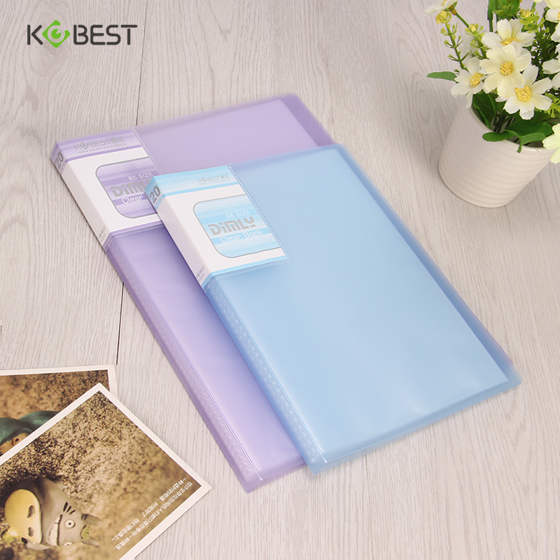 Small folder a5 storage folder new word card clip transparent insert office bill folder A4 storage file folder