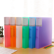 Living page clip a4 Two holes folder transparent 2 holes inserts page information clip plastic perforated clamps D type office supplies