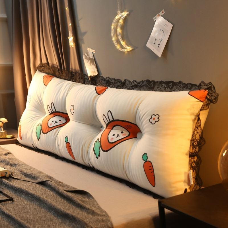 Collapsed rice backed soft bag bedside cushion in wind dorm to remove the princess wind bed on the Internet red backpillow