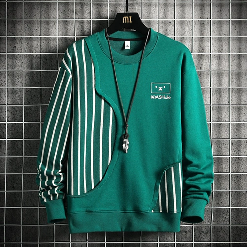 Осенний модный универсальный лонгслив, толстовка, круглый воротник