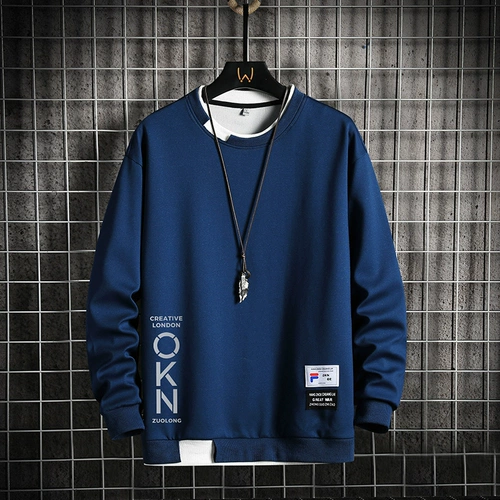 Осенняя модная трендовая толстовка, комплект для отдыха, круглый воротник