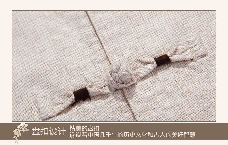 Trung quốc phong cách đàn ông của mùa hè trung niên ngắn tay Tang phù hợp với nam giới linen phù hợp với phong cách Trung Quốc kích thước lớn trang phục dân tộc cha