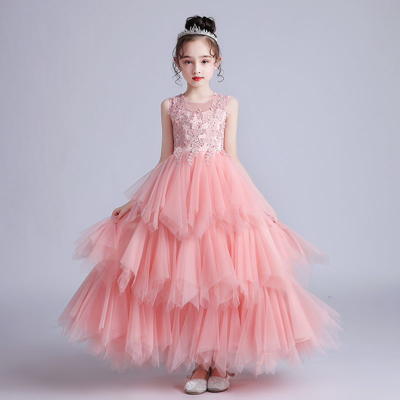 Girl Dress Summer New Girl Super-Ocean Dressing Children's Princess Wedding Dress