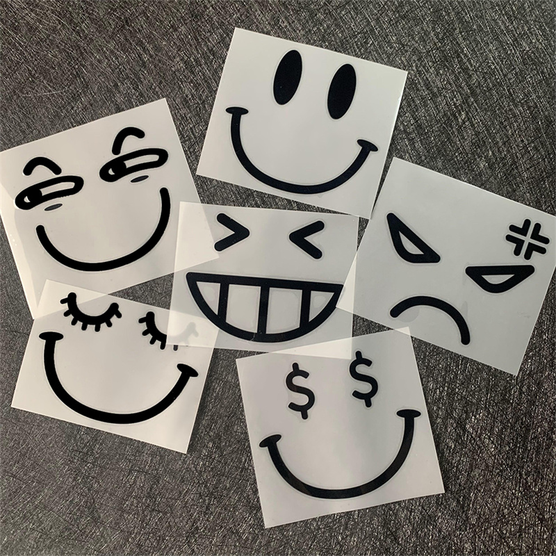 Adecuado para la decoración de faros delanteros Honda NS125LA, pegatinas con cara sonriente de emoticono, calcomanías personalizadas, HONDA modificada_voghion.com