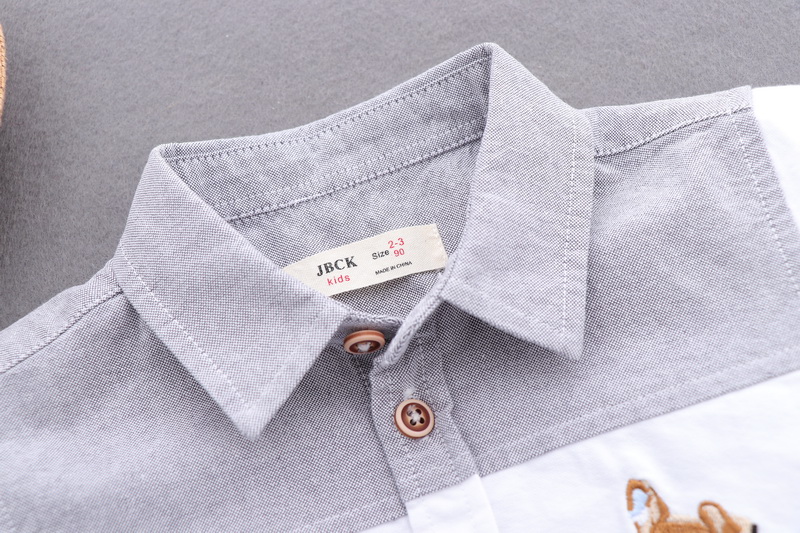 Áo sơ mi cotton cotton 2018 cho bé sơ mi sọc trẻ em Áo cotton dài tay shop quần áo trẻ em đẹp