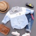 Áo sơ mi cotton cotton 2018 cho bé sơ mi sọc trẻ em Áo cotton dài tay shop quần áo trẻ em đẹp Áo sơ mi