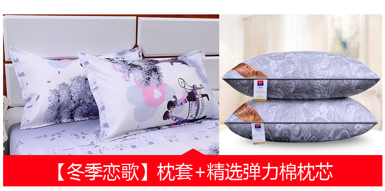Gối cặp người lớn đơn nhà gối nam và nữ sinh viên giường ngủ toàn bộ cặp vợ chồng thoải mái gối khách sạn gối chữ u