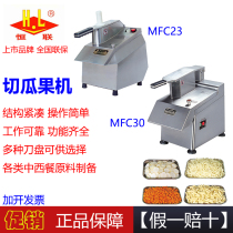 Henglian MFC23 melon and fruit machine cutting vegetables and cutting fruits shredded sliced slicing machine commercial stainless steel desktop