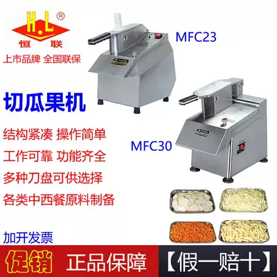 Henglian MFC23 melon and fruit cutting machine, vegetable cutting, fruit shredding, slicing, dicing machine, commercial stainless steel desktop
