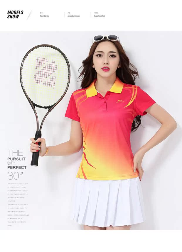 Jin Guanchun mùa hè nửa váy ngắn nữ Quần vợt cầu lông thể thao giải trí phù hợp với phụ nữ Quần áo thể dục nhảy vuông bộ quần áo the thao thu đông nữ