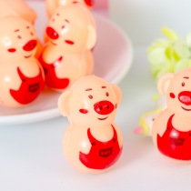 Childrens educational tumbler piglet internet celebrity traditional leisure nostalgic plastic mini doll toy for 12 months or more