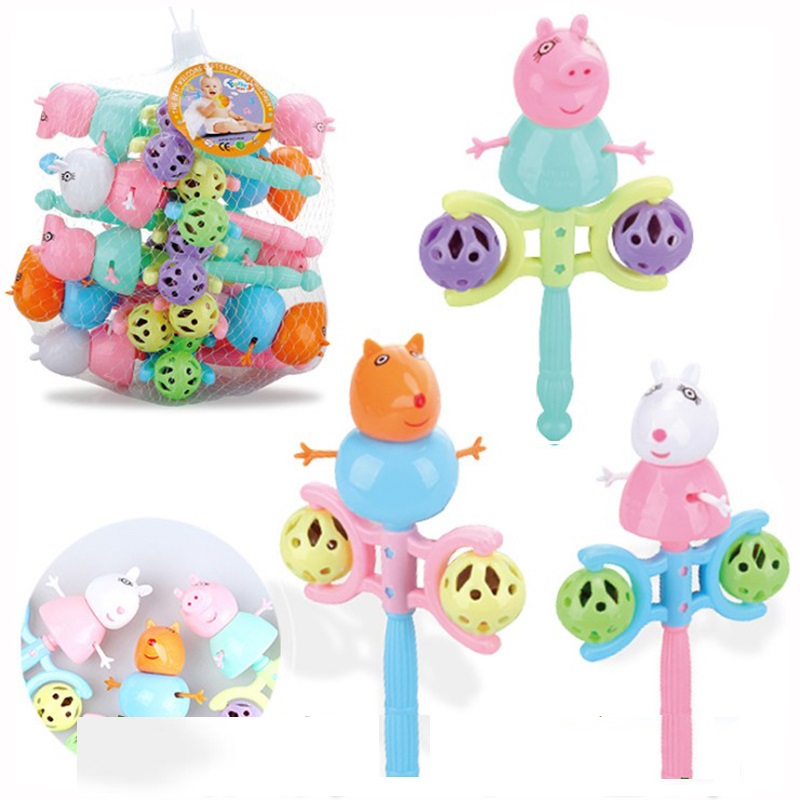 Creative Cartoon Hand Rocking Bell Cute Baby Infant Kindergarten Gift Small Gift Ground Stall Source Toy Wholesale