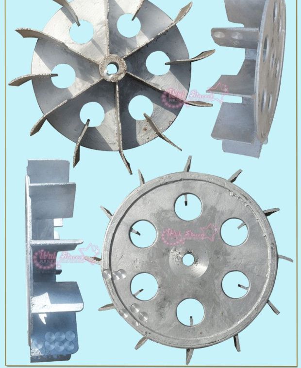 100W-3500W CZR blower accessories Fan blade aluminum blade impeller complete specifications and large supply