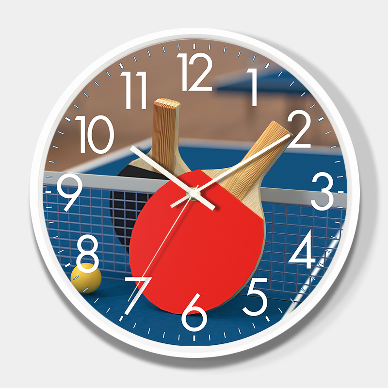 Gym Stadium Creative Table Tennis Wall Clock Study Bedroom Silent Wall Clock Living Room Modern Art Clock Gym Stadium Creative Table Tennis Wall Clock Study Bedroom Silent Wall Clock Living Room Modern Art Clock