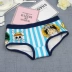 Cặp đồ lót cotton thoáng khí dễ thương cá tính sáng tạo ở eo đàn hồi quần boxer nam tam giác nam và bộ đồ lót nữ