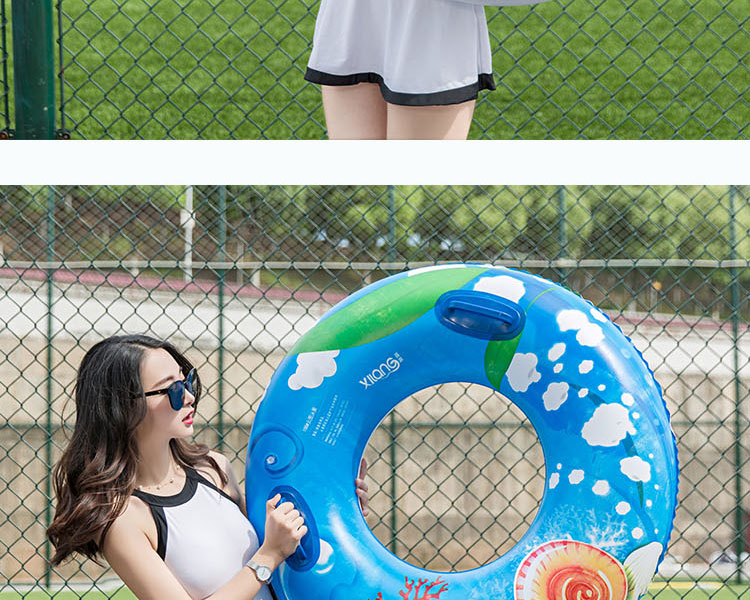 Bơi vòng người lớn dày inflatable nam giới và phụ nữ bơi vòng lớn người mới bắt đầu chất béo nước dễ thương trẻ em bơi vòng phao bơi em bé