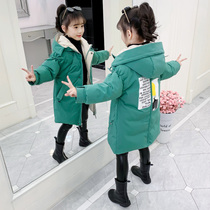 Girls winter clothes 2021 Winter new childrens clothing thick cotton padded jacket children Girls cotton coat