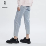 Весенние джинсы, штаны, 2021 года, тренд сезона, городской стиль, свободный прямой крой