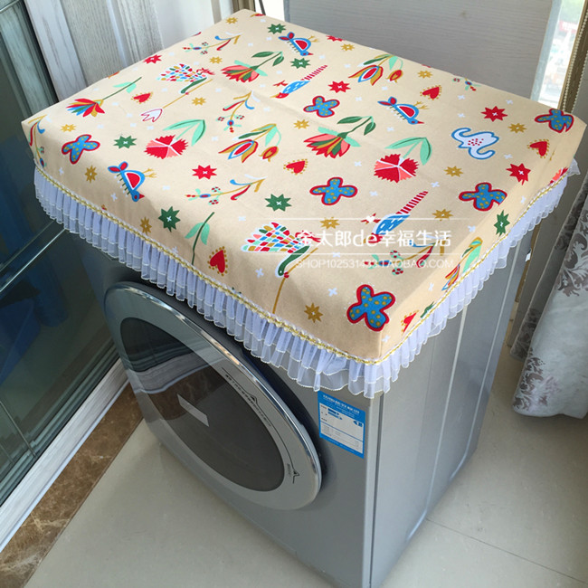 Mới đơn giản trống tự động máy giặt vải dày bìa treo lên không thấm nước chống nắng bảo vệ tay áo tùy chỉnh - Bảo vệ bụi vỏ bọc máy giặt cửa trên 9kg