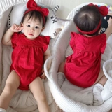 蓓莱乐 Детская летняя милая летняя одежда, эффект подтяжки, 2020, 1-3 лет