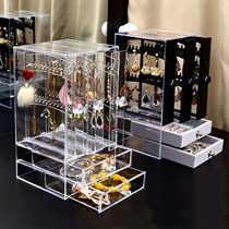 Earrings shelf display rack home storage hanging necklace earrings earrings acrylic large capacity transparent jewelry box