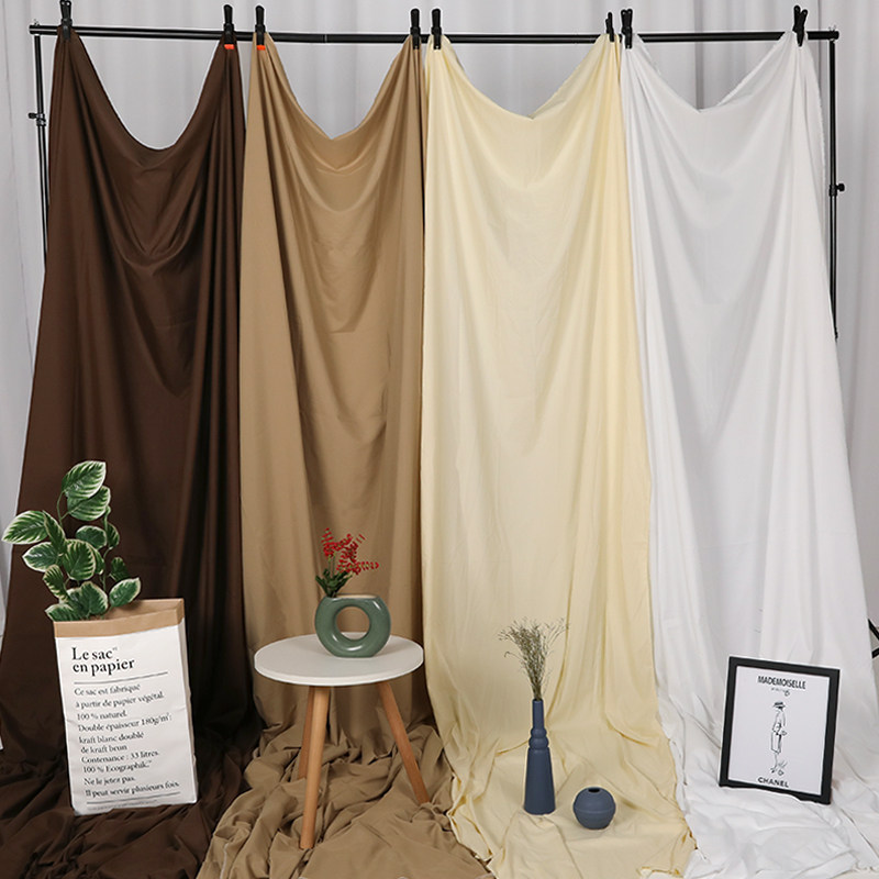 Shooting background cloth coffee rice white champagne pure white in red live photography background cloth cloth