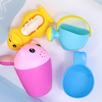 Baby Shampoo Cup Flower Sprinkler Kids Bathing Machine Thickening Large Capacity Spoon Baby Shower Shampoo Cup