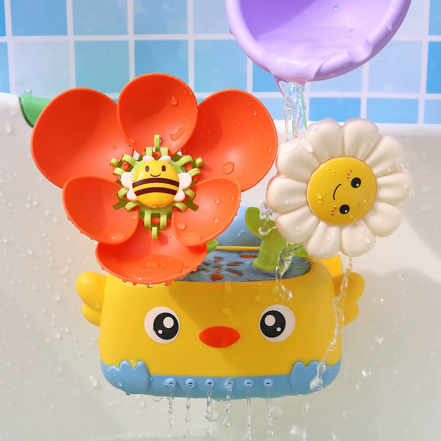 Игрушка для игры в воде, оборудование для мальчиков и девочек, цветочный узор