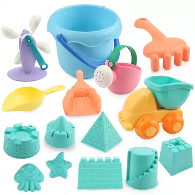 Baby children soft glue beach shovel toys play sand tools sand sand sand sand sand mold Castle indoor water play