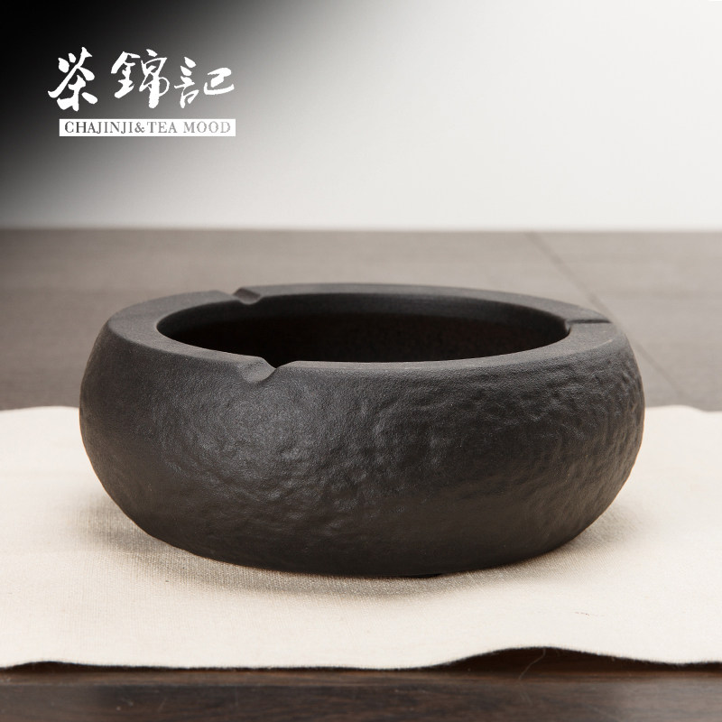 Tea Kum Kee large vintage ashtray Household living room study Personalized creative ceramic tea shop cigarette CJJ-P041