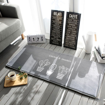 Nordic entrance mats mats mats non-slip absorbent suede thickened toilet mats kitchen bedroom bedside living room mats